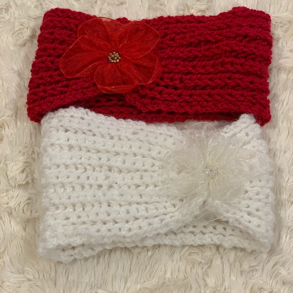 2 crochet headbands